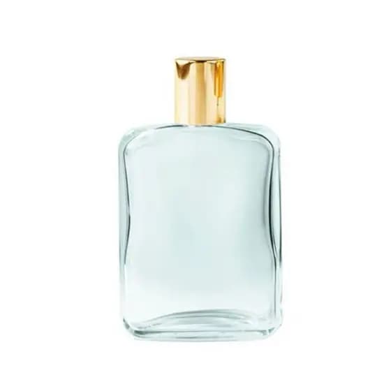FRASCO PARA PERFUME 100 ML COM SPRAY DOURADO DE ROSCA