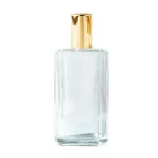 1 FRASCO PARA PERFUME 60ML COM SPRAY DOURADO LUXO