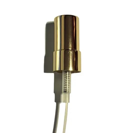 10 VÁLVULAS SPRAY LUXO DOURADA METAL ROSCA 18