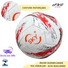 Bola de Futebol Capotão Costurada Reforçada Bola Colorida Tamanho Oficial