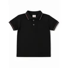 Camisa Polo Infantil Menino Camiseta Polo Preta E Branca Camisa Infantil
