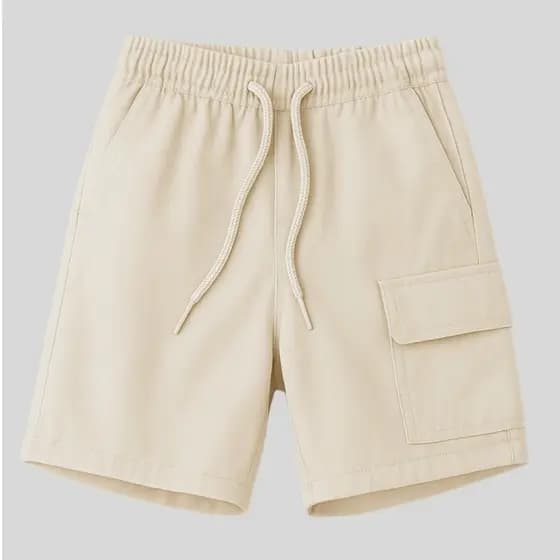 Short Infantil Bege