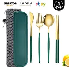 Jogo de talheres de mesa de aço inoxidável Colher de garfo exterior Jogo de talheres de mesa Portugal Jogo de talheres de
