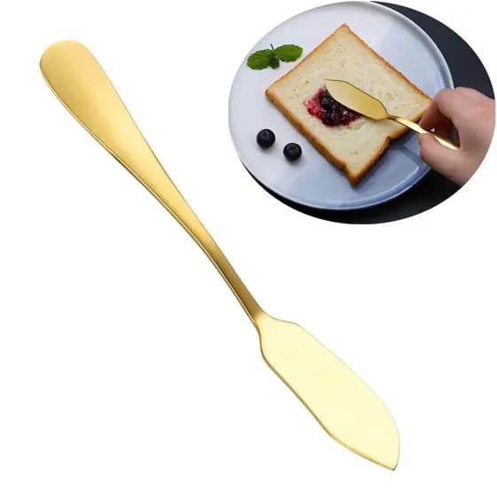 Faca De Manteiga De Aço Inoxidável , Ouro Rosa , Queijo , Sobremesa , Espalhadores De Creme , Utensílio , Espátula De Ta