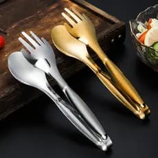 Tenazes Antiderrapantes De Aço Inoxidável Para Alimentos Pão De Salada De Carne Churrasco Acessórios De Cozinha Utensílios