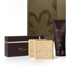 Kit Essencial Masculino Natura | Balm pós-barba 75ml + Caixa de sabonetes para corpo e barba 2x110g