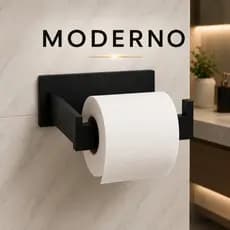 Porta Papel Higiênico Suporte De Parede Para Banheiro Lavabo com Adesivo Fácil Instalação
