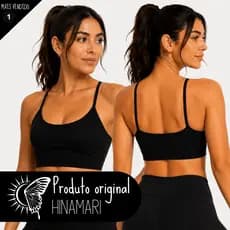 Top Academia Feminino com Bojo Removível Suplex Alça Fina Top Fitness Alcinha