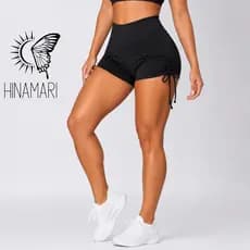 Short de Academia Feminino Hot Biquini Sunkini Curto Short Fitness Treino Cintura Alta