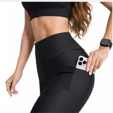 Calça Legging com Bolso Lateral Legging Academia Cintura Alta Legging Zero Transparência Suplex