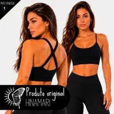 Top Academia Feminino com Bojo Removível Top Fitness Cruzado nas Costas Suplex