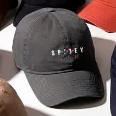 Boné Aba Curva Homem Aranha Paródia Unissex Ajustável Streetwear Bege