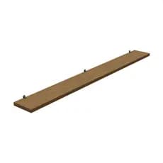 1 Prateleira Freijó 100X10 Com Suporte Flutuante Mdf  Organizadora Decoração Cozinha Quarto Banheiro