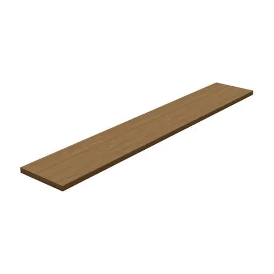 1 Prateleira Freijó 100X20 Com Suporte Flutuante Mdf  Organizadora Decoração Cozinha Quarto Banheiro