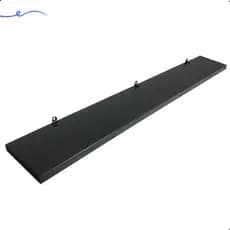 1 Prateleira Preta 70X10 Com Suporte Flutuante Mdf  Organizadora Decoração Cozinha Quarto Banheiro
