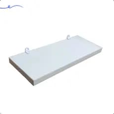 1 Prateleira Branca 25X10 Com Suporte Flutuante Mdf  Organizadora Decoração Cozinha Quarto Banheiro