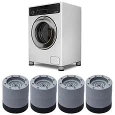 Kit 04 Suporte Pé Para Máquina de Lavar Seca Secadora Anti Vibração  Colina Shop Kolling Sell