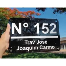 Placa De Endereço e Número Para Casas, Condomínios e Empresas Exclusiva