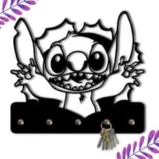 Porta Chaves Stitch Divertido Decoração Casa Lar