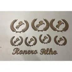 Kit 8 Peças Cavalo Aplique Mdf Cru Kit Higiene C/ Nome