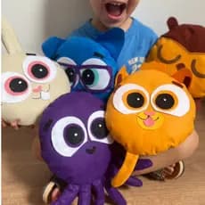 kit com 5 enfeites em feltro super fofo / bolofofo/ festa infantil/ criança/ infância
