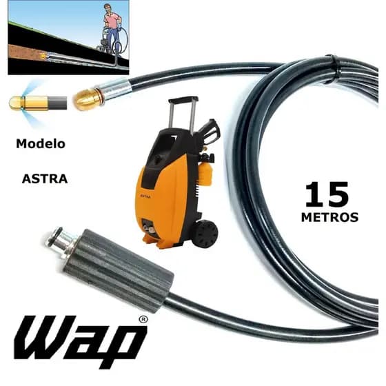 Mangueira desentupidora de tubulação WAP - 15 Metros - Wap ASTRA