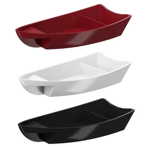 Kit com Barcos Travessa Para Servir Sushi Coza Brinox Produtos Orientais Barca Sushi