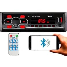 Rádio Automotivo Bluetooth Similar Pioneer USB Som Mp3 Radio Fm