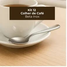 Kit 12 Colher Cafe Inox Aco Inoxidavel Duravel Facil Limpeza Resistentes