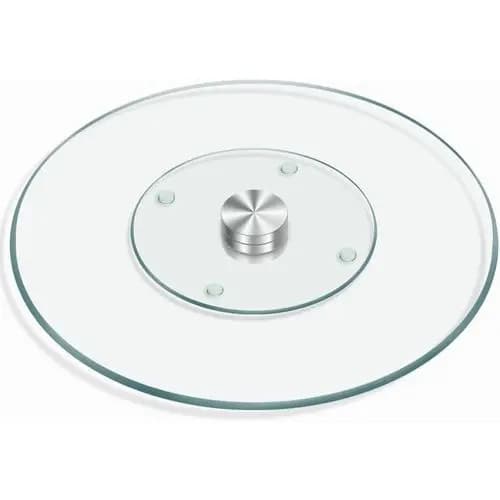 Prato Giratorio Confeitaria Vidro Resistentes 30cm Suporte Bolo Decoracao