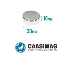 Ímã de Neodímio 30x10mm N52