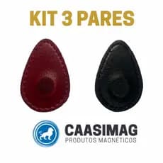 Kit 3 Pares Par magnético para biomagnetismo 2.500 cox-inh Gauss ideal para regiao da cabeça