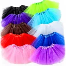 Saia Tutu Tule Infantil Carnaval Halloween Coloridas Festas