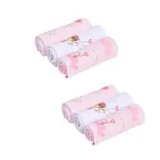 Faixa Umbilical Flanelada 100% Algodão C/6 Unidades Estampas Sortidas  - Papi