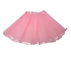 Saia Tutu Tule Infantil Colorida Com Cetim Nas Pontas Festas Aniversário Halloween Carnaval