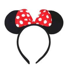 TIARA ORELHA MINNIE VERMELHA ROSA INFANTIL