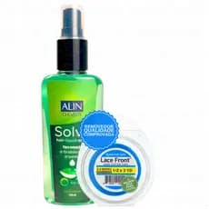 Removedor Alin Solve Para Mega Hair + Fita Lace Adesiva 3mts Walker Tape