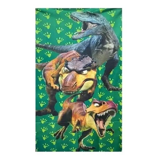 Toalha Toalhinha Dinosauro T-Rex Dinossauros Herois Homem Aranha Mao Rosto Lancheira Escolar CrechePequena