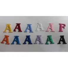 Kit Mini Letras Letrinhas 1,5 cm Bordado Termocolante Patch Aplique 2 a 6 unidades