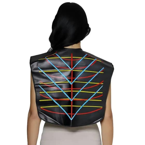 Capa Geométrica para Corte de Cabelo com 3 modelos de Corte Santa Clara