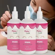 kit 3 Bruma Make  lash Aceleradora 100ml para Extensão de Cílios profissional