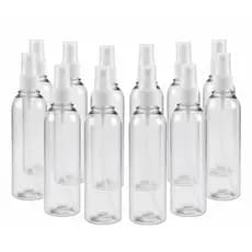 10 Frascos Pet 120Ml Cilíndrico Reto Válvula Spray Para Perfume álcool liquido