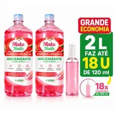 Kit 2 Prep Profissional 1L – Unhas de Gel, Acrílico e Fibra de Vidro | Uso Profissional Manicure