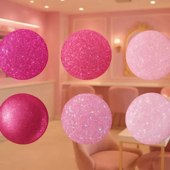 kit 6 glitter CORES ROSA, Para unhas,maquiagem beleza e uso pessoal