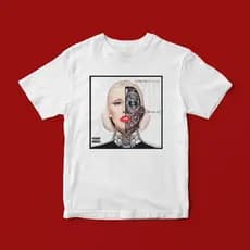 Camiseta Bionic (Christina Aguilera) de Algodão Unissex