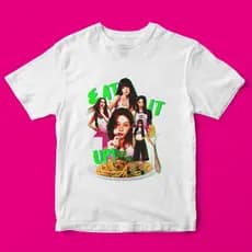 Camiseta Spaghetti (Le Sserafim) de Algodão Unissex