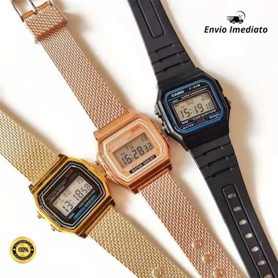 Relógio De Pulso Feminino Led Digital Malha Milanese Retrô Vintage Barato Prova D'àgua Unissex