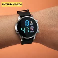 Relógio De Luxo Esportivo Led Digital Quadrado Unisex Lançamento 2025 Feminino E Masculino