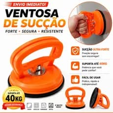 Ventosa Simples Para Vidro Mármore Chapas Piso Cerâmica 40kg de Borracha Sucção Cerâmica Espelhos Profissional