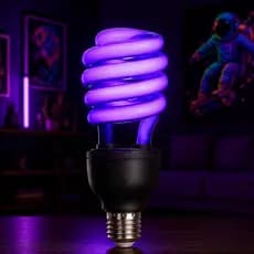 Lâmpada UV Luz Negra 40W E27 Bivolt Para Festa Neon E Decoração
